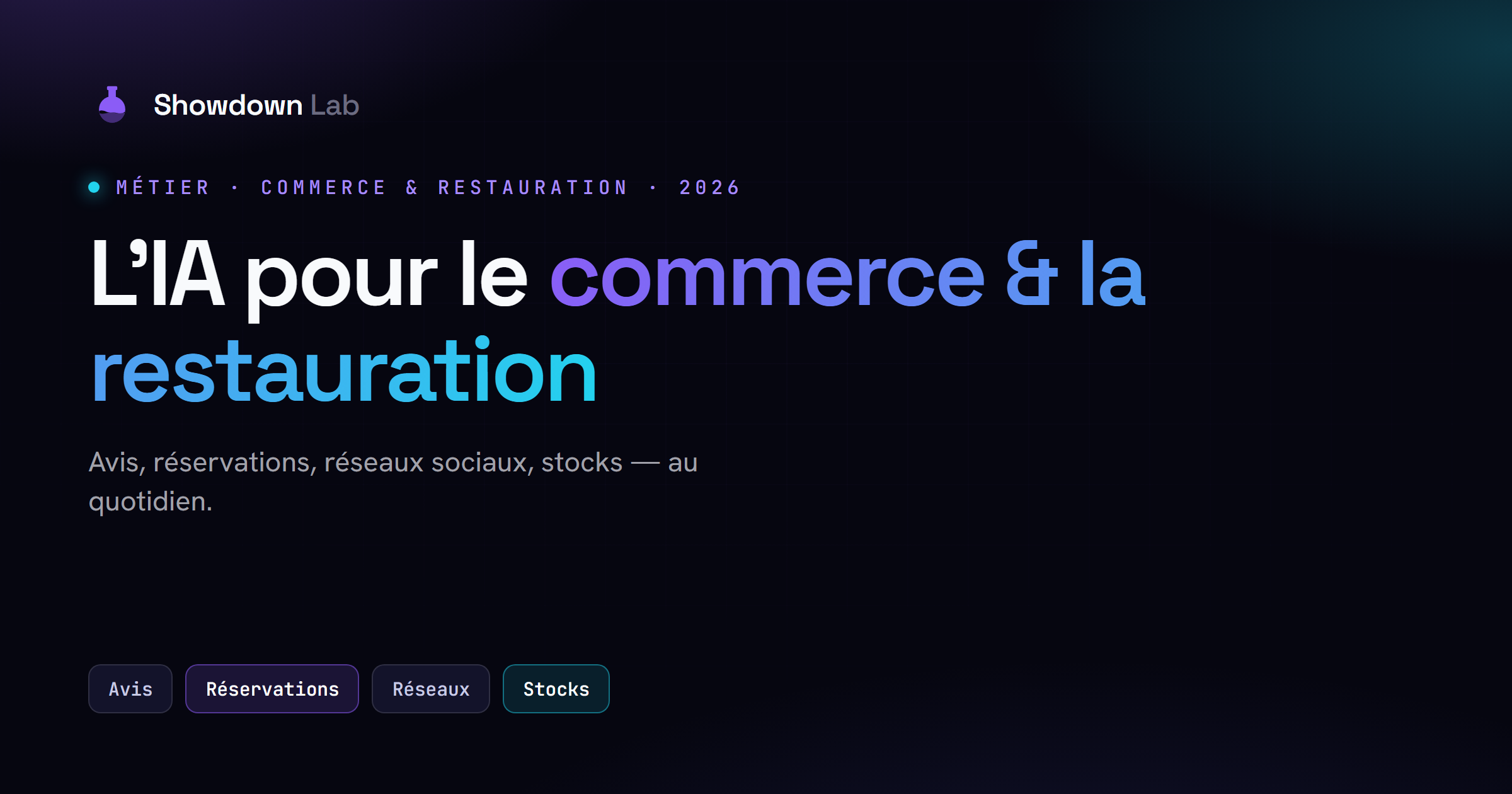 L'IA pour le commerce et la restauration