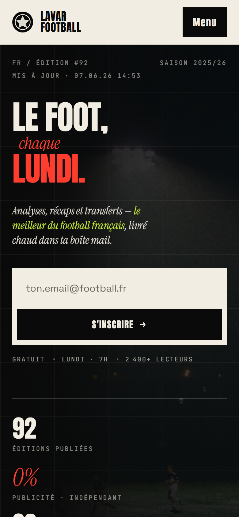LaVar Football — mobile
