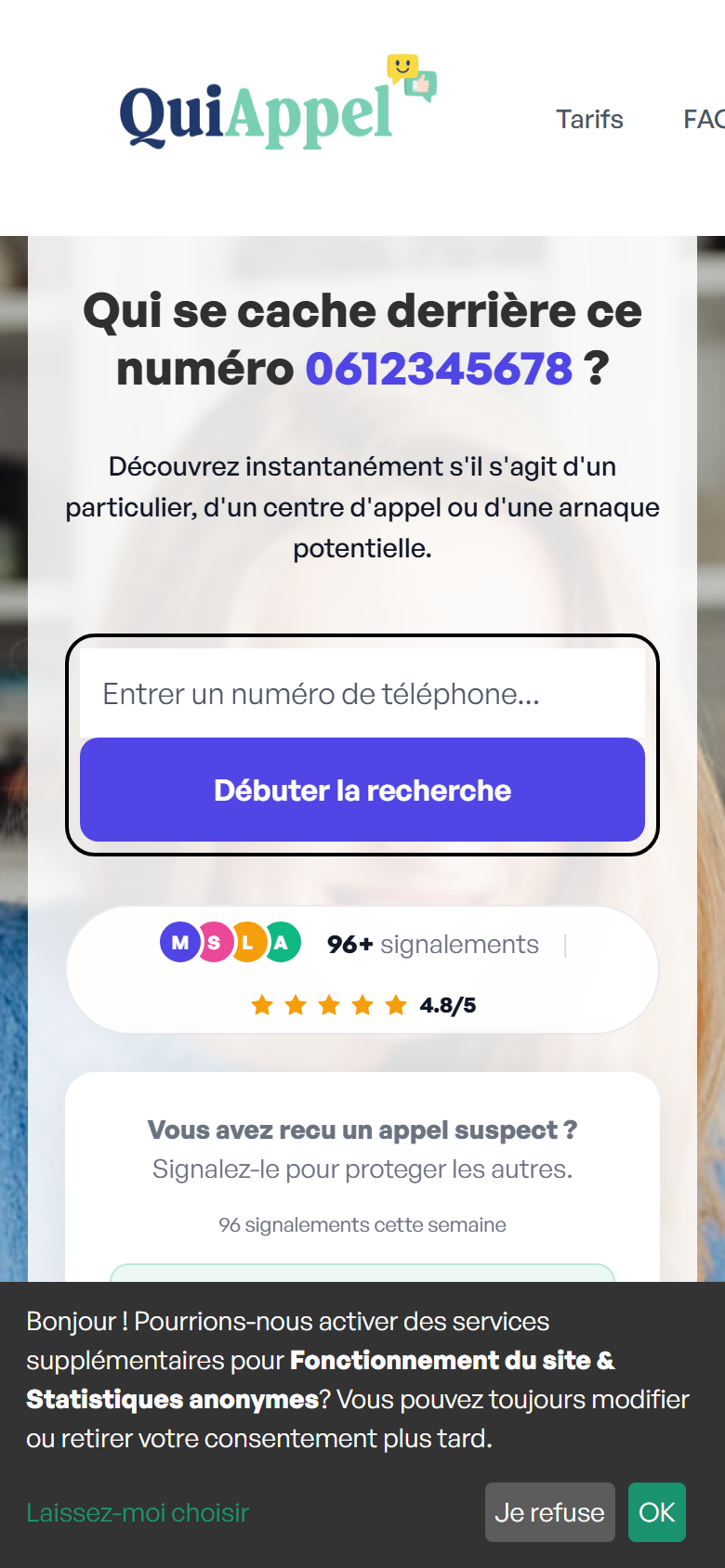 QuiAppel — mobile